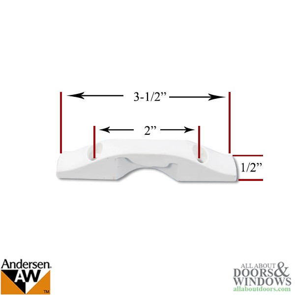 Andersen Sash Lock Keeper for 400 Series Woodwright Double Hung Window - White