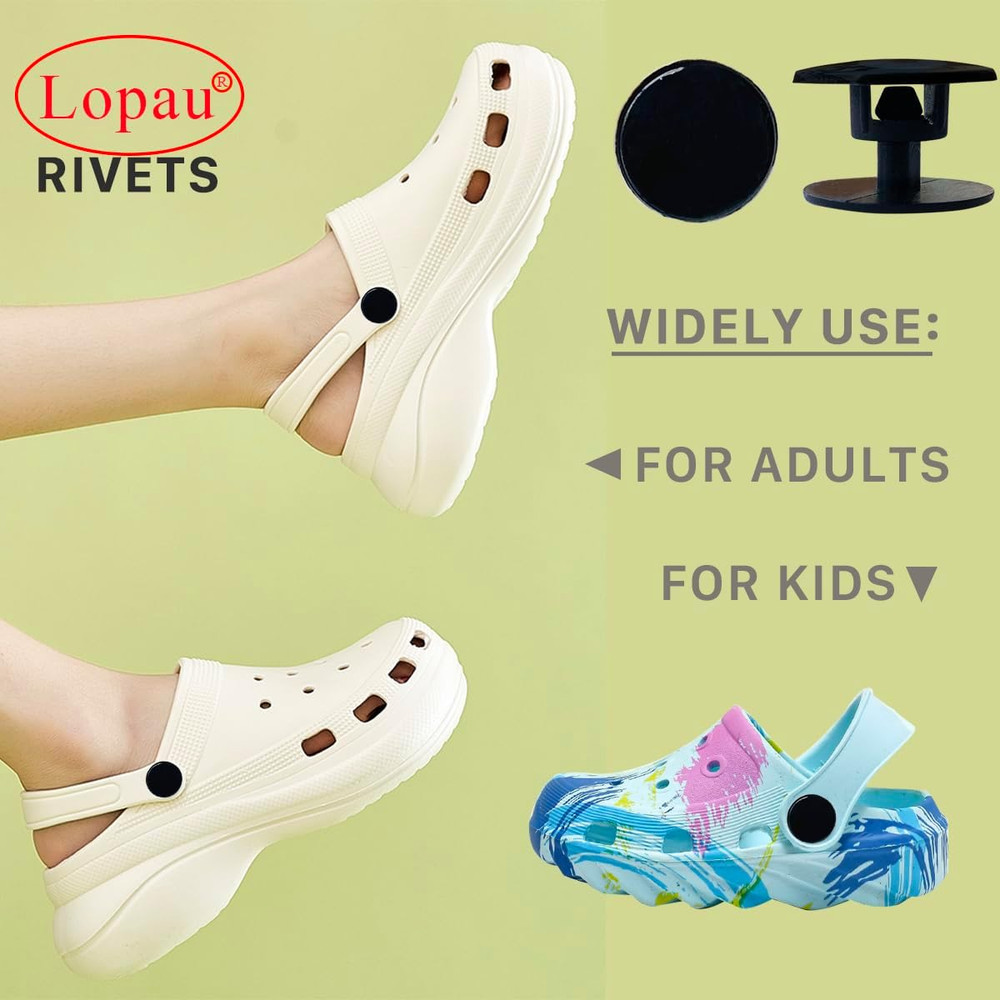 10Sets Replacement Rivets for Beach Shoes, Replacement Buttons Snap for Clogs...