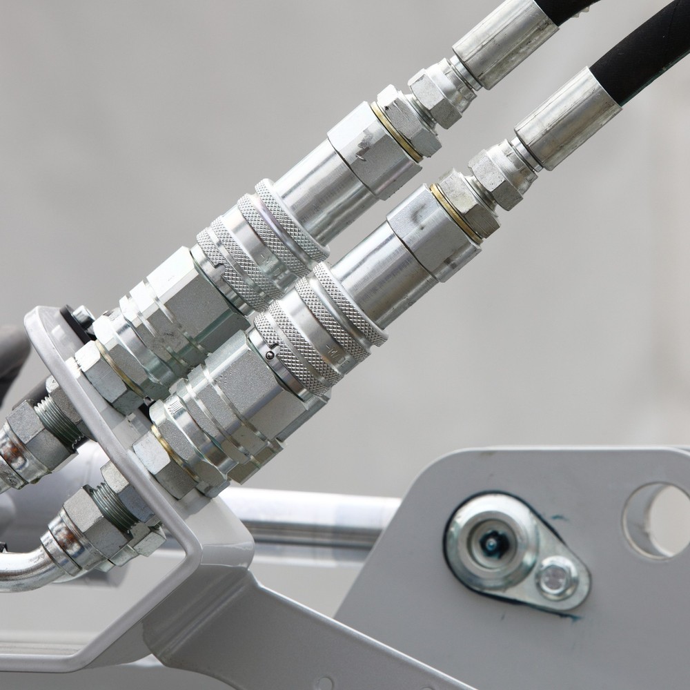 3 Pcs Compression Fitting Connectors Male Thread Push Silver M5x0.8