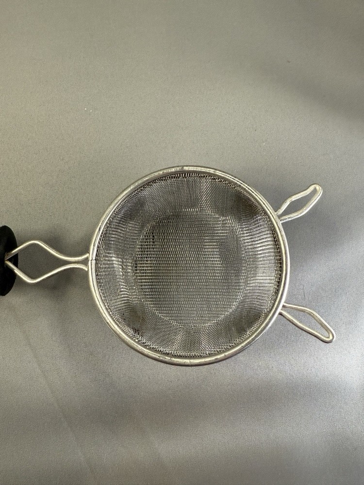 Vintage Ekco Mesh Strainer Sieve Sifter Black Handle