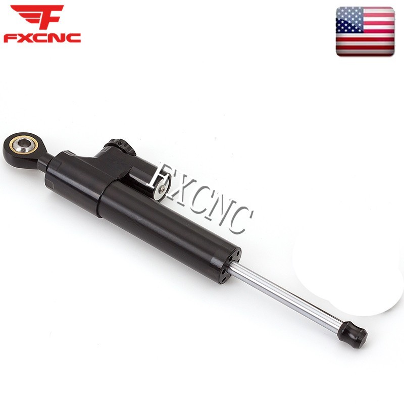 Black Steering Damper Stabilizer & Mounting Bracket Kit For Ducati Monster 696