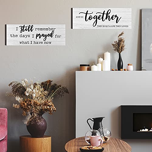 I Still Remember The Days I Prayed Modern Farmhouse Decor Rustic Wood White