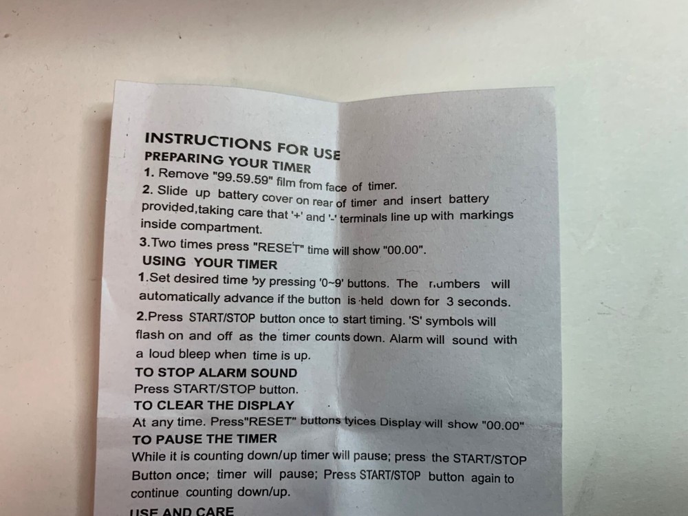 (6) Digital Timer Count Down / Count Up Timer Alarm Total of Six