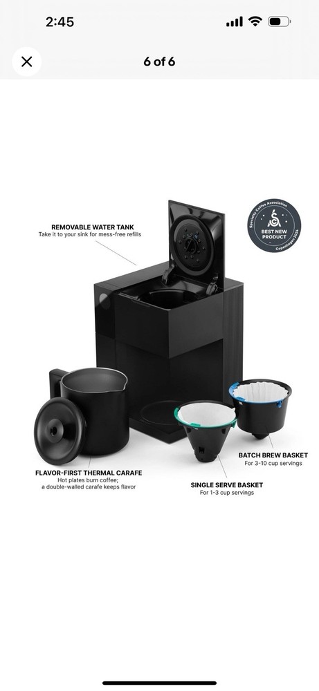 Fellow Aiden Coffee Maker - Matte Black