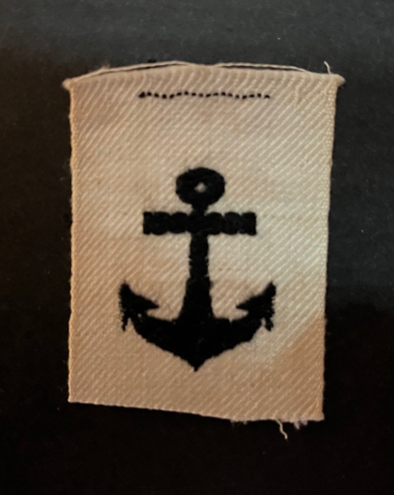 WWII Japanese Navy Seaman CAP Patch insignia tab