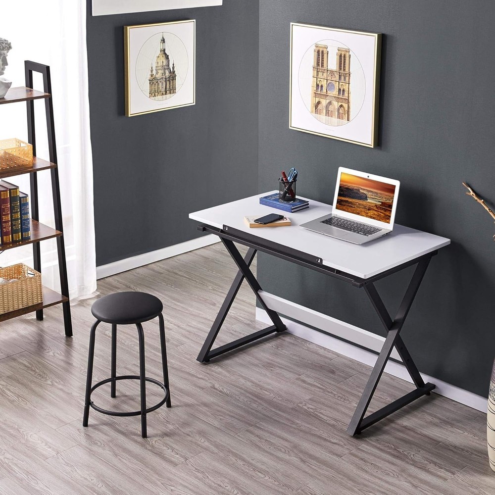 Stylish Adjustable Drafting Table with Multi-Angle Desk Surface for Art & Study