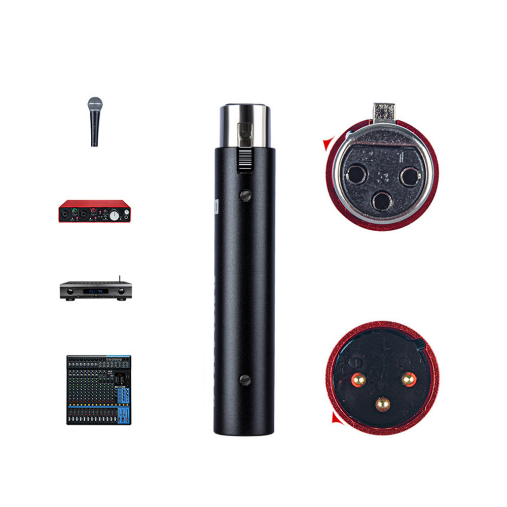 Versatile Inline Microphone Preamp +28DB Gain 48V Phantom Power Lossless Audio