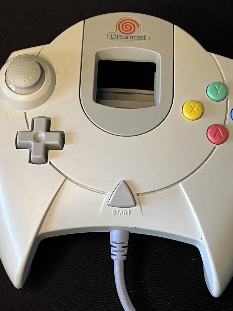 SEGA Dreamcast Controller HKT-7700 White TESTED WORKING