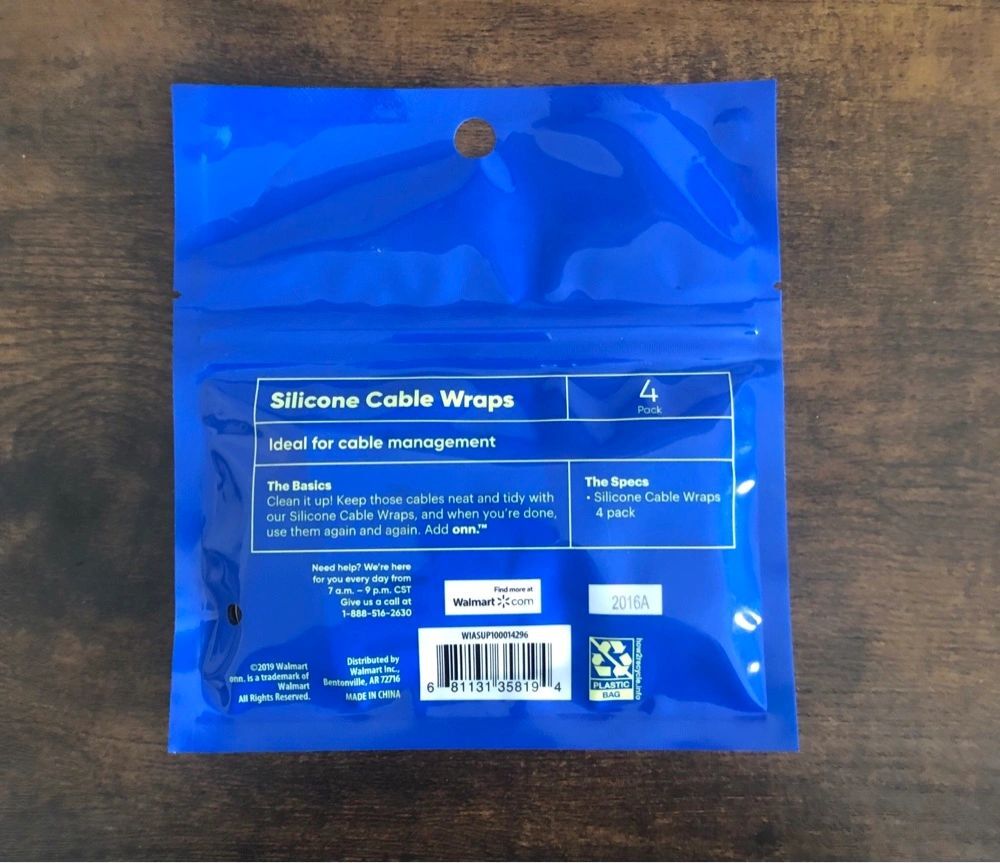 add onn Silicone Cable Wraps (pack of 4)