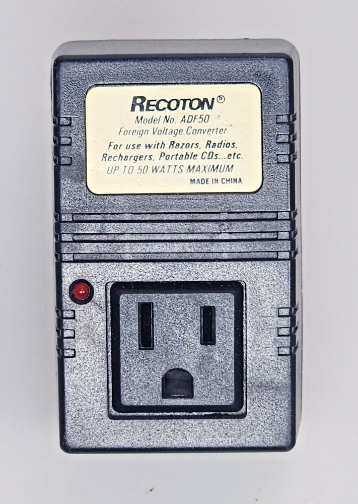 Recoton ADF50 Foreign Voltage Converter - Used, Working
