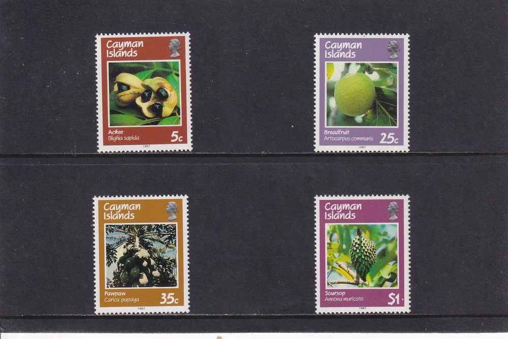 CAYMAN ISLANDS 1987 Cayman Islands Fruit SG 652/655. Mint Never Hinged.