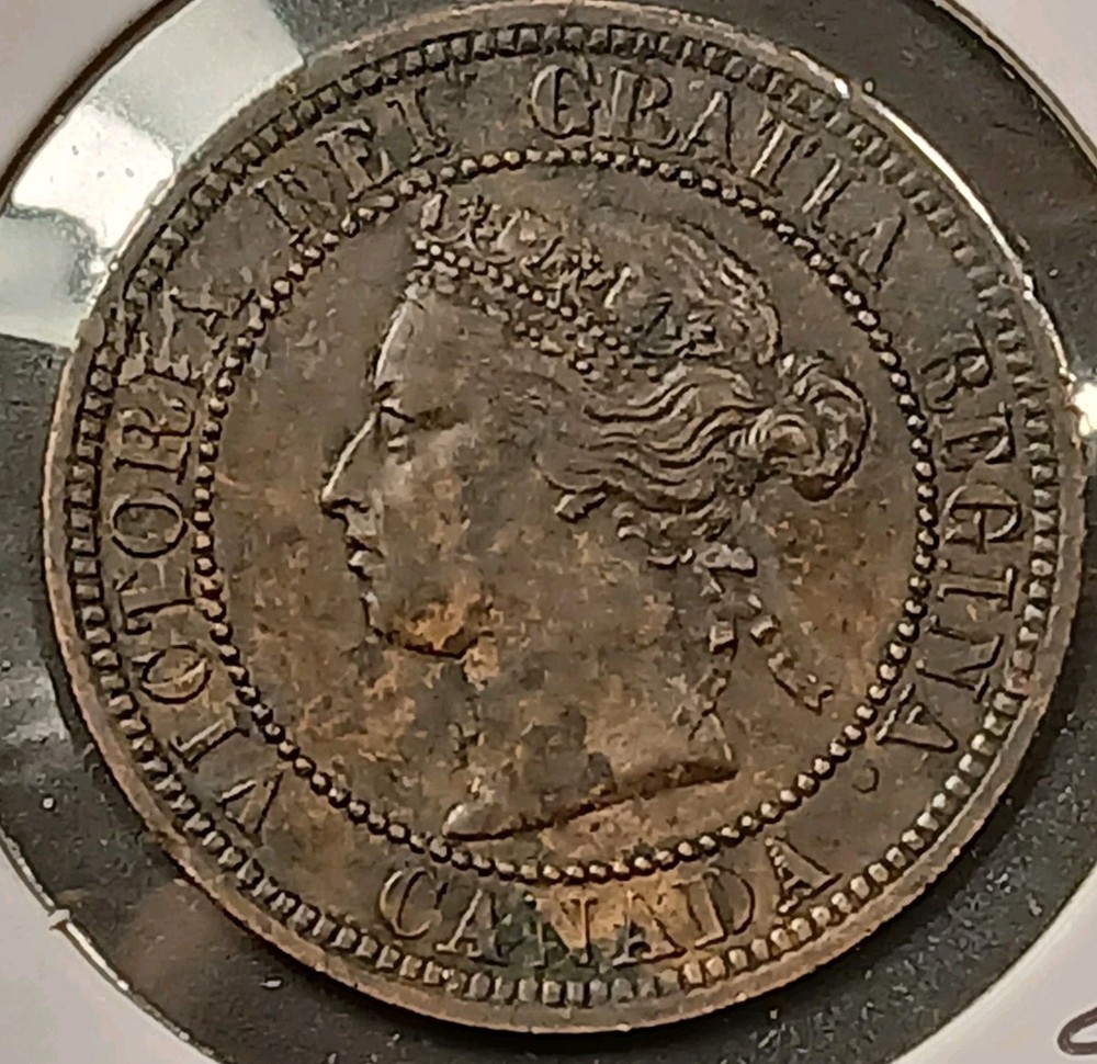 1876-H Canada Queen Victoria Large Cent #3
