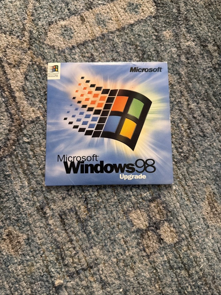 Microsoft Windows 98 Upgrade PC CD-ROM with CD-Key 1998 Original Retail Version