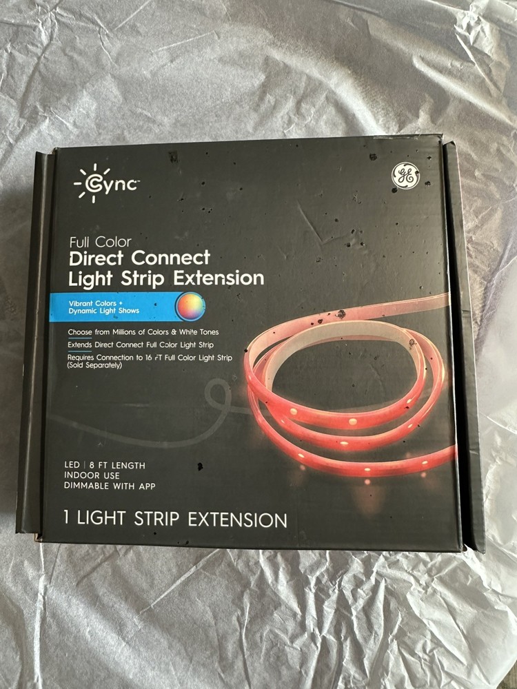 Cync 8' Smart Plug-In Dimmable Cuttable Color Changing LED Strip Light Extension