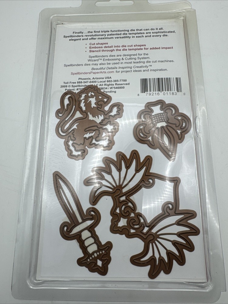 Spellbinders Shapeabilities HERALDRY 4 Die NEW