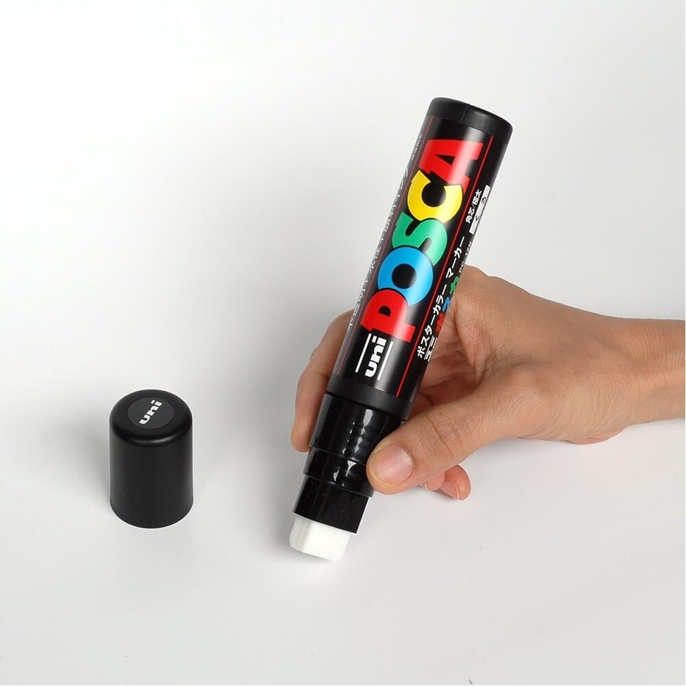 Uni Posca Water Resistant Based Extra thick Paint Marker PC17K Opaque black JP