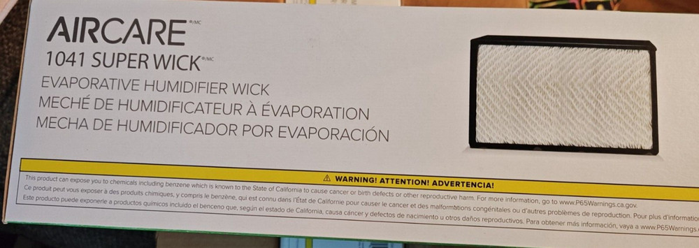 AIRCARE 1041 Replacement Console Wick 2 Filters NIB