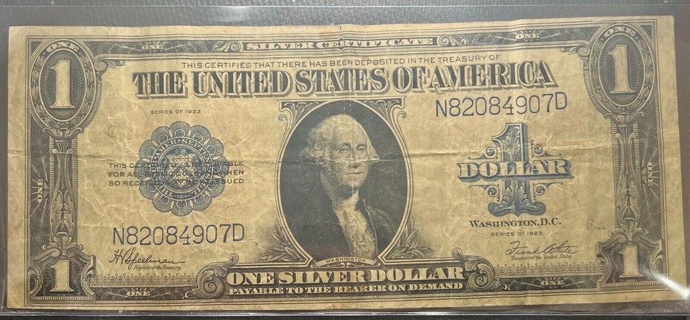 1923 $1 Silver Certificate Large Size Note Mid Grade
