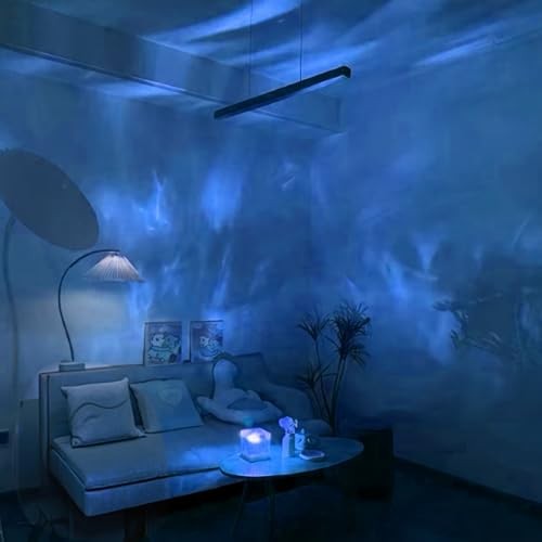 Ocean Wave Ceiling Projector, Colors Changing Show Aurora Glow Extended Size