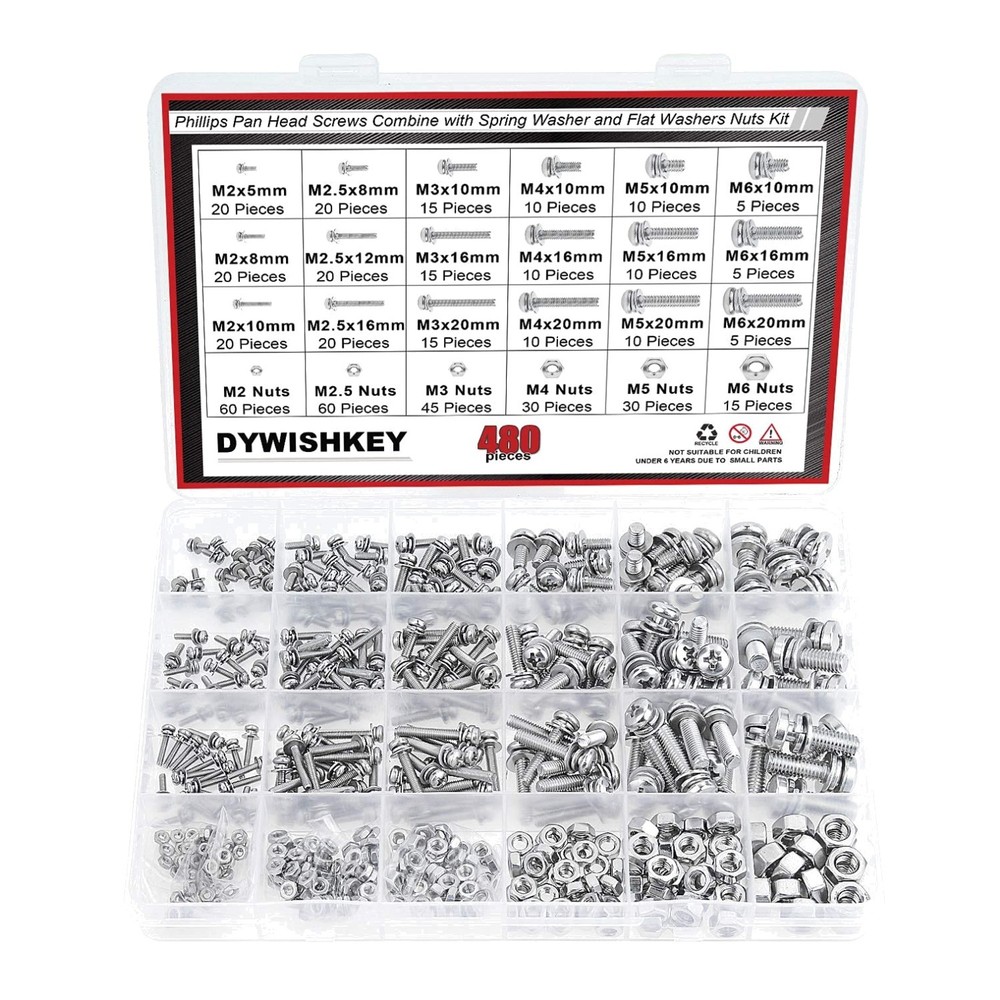 Stainless Steel Phillips Screws Assortment