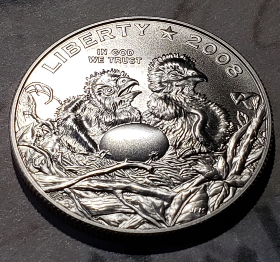 2008-S Bald Eagle Commemorative Half Dollar with US Stamps - Nice! W18
