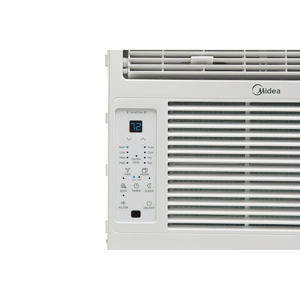 Midea 5,000 BTU Window Air Conditioner, Remote, Programmable Timer, White
