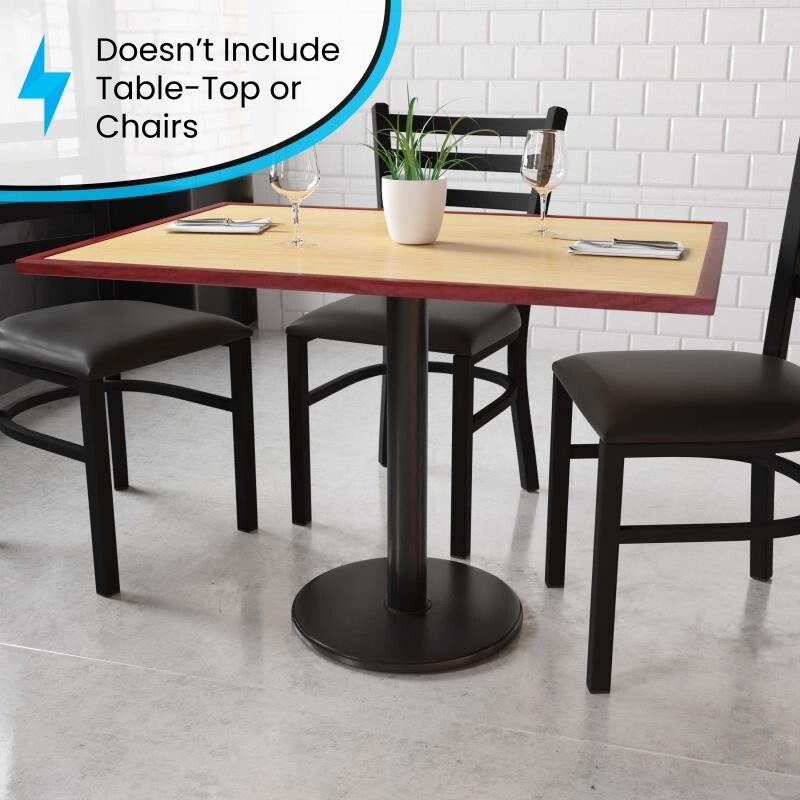 18'' Round Restaurant Table Base with 3'' Dia. Table Height Column