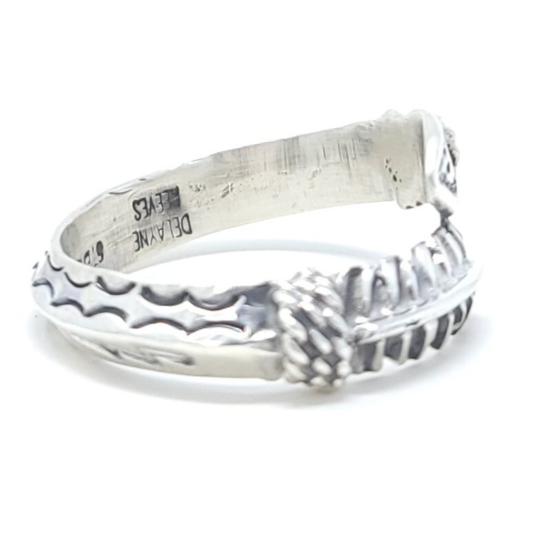 Delayne Reeves Navajo Sterling Silver Adjustable Triangle Wire Arrow Ring