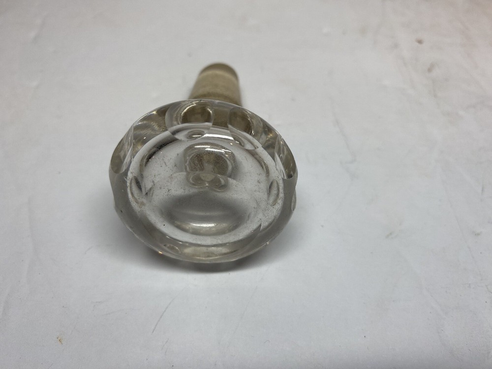 Vintage Clear Glass Bottle Stopper
