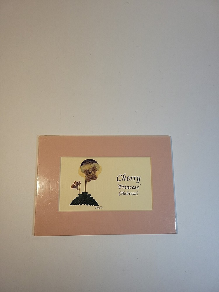 NameMe Calligraphy Print 5x7 Matted 'Cherry'
