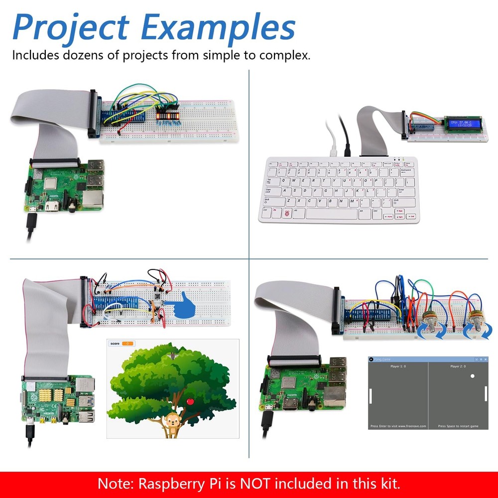 Ultimate Starter Kit for Raspberry Pi 5 4 B 3 B+ 400 Zero 2 W, 962-Page Detai...