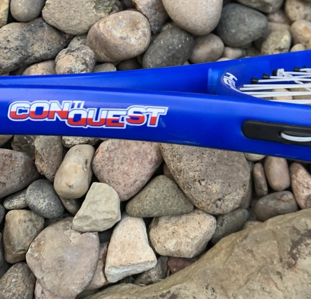 Head Conquest Ti Tennis Racquet. Broken Strings.