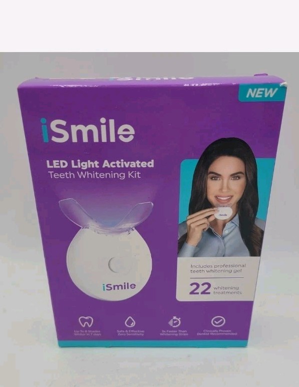iSmile LED Light Activated Teeth Whitening Kit (2 Pack)