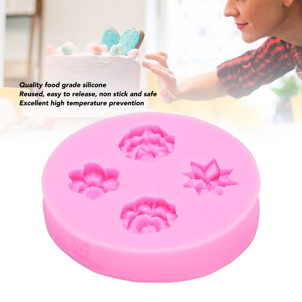 Rose Flower Silicone Mold Cake Decorating