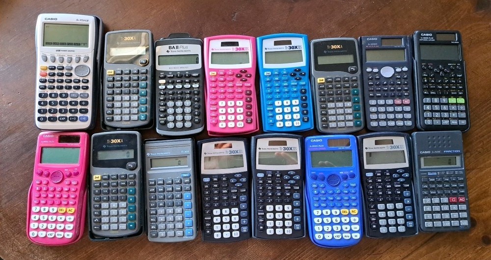 16 Calculators TI/Casio/BA Various Types Tested/Working!!