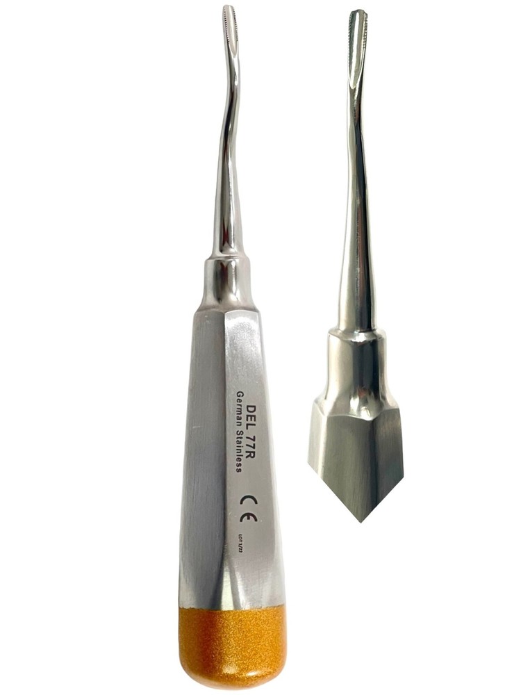 Dental Elevator Serrated No 77R E77R Light Handle Dental Instruments-German