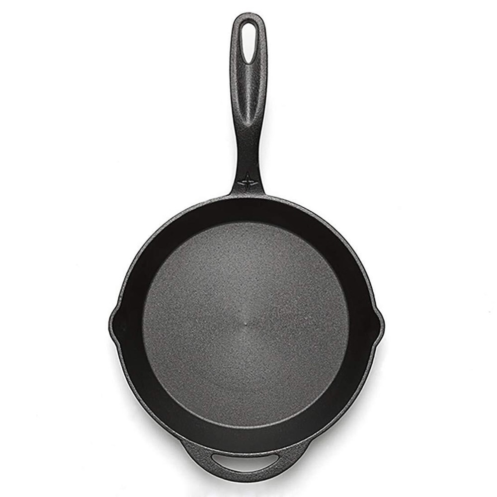 Barebones Cast Iron Skillet - Comfortable Grip (10")