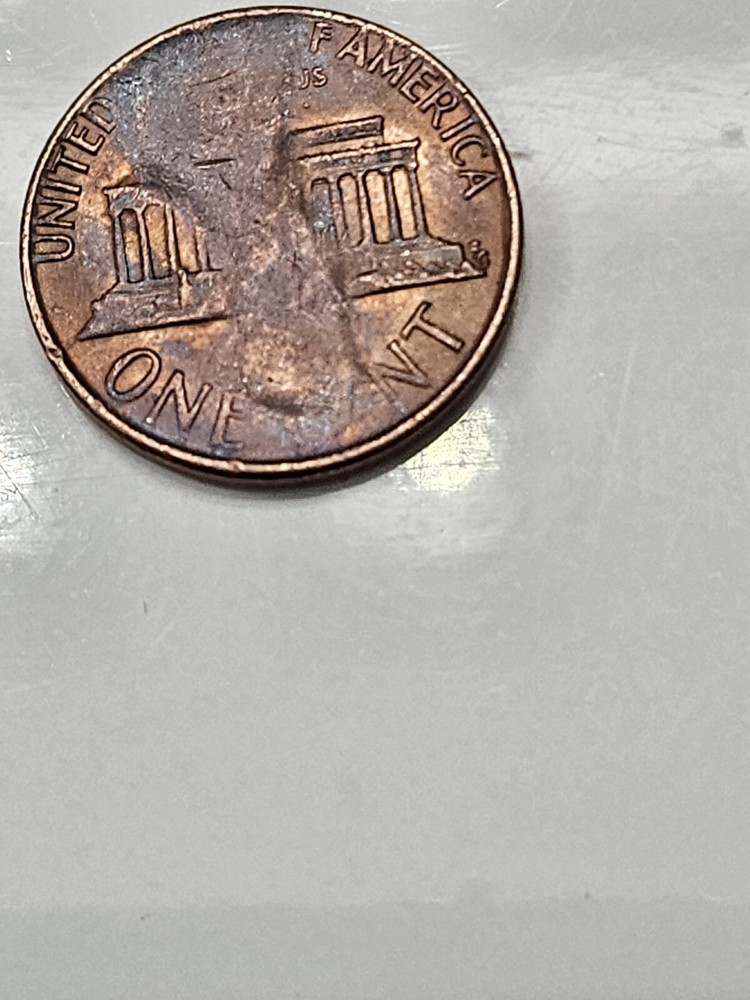 Rare 1973 D - Double Struck, & Struck Through Lincoln Cent