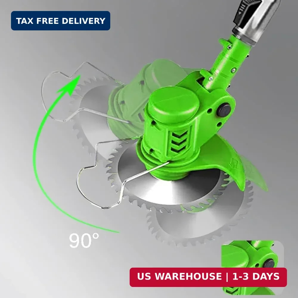 Electric Cordless Weed Wacker Trimmer 4 in 1 Stringless 4 Different Blades