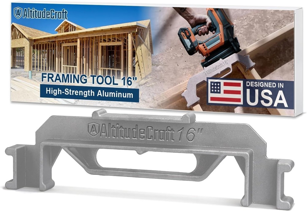 Framing Tools - 16″ Framing Stud Layout Tool, Stud Framing Jig for 16 Inch On...