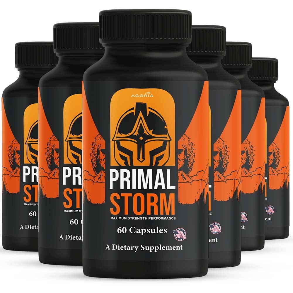 (6 Pack) Primal Storm Performance Support, PrimalStorm Capsules