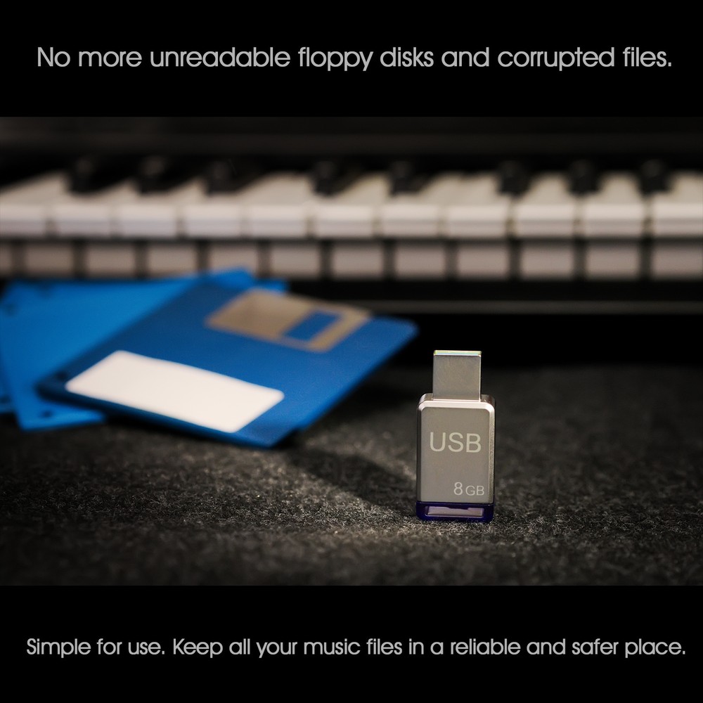 Floppy Disk Drive USB Emulator N-Drive Slim for PianoDisc PDS 228 CFX