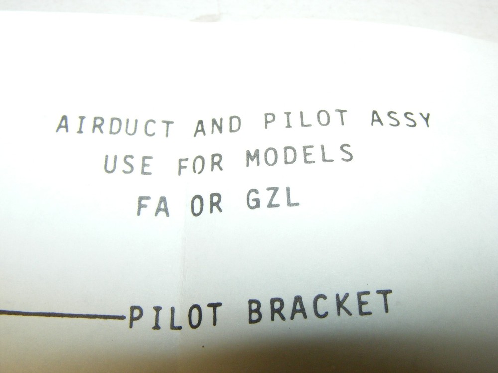 Pilot Burner for FA or GZL Models (neb)