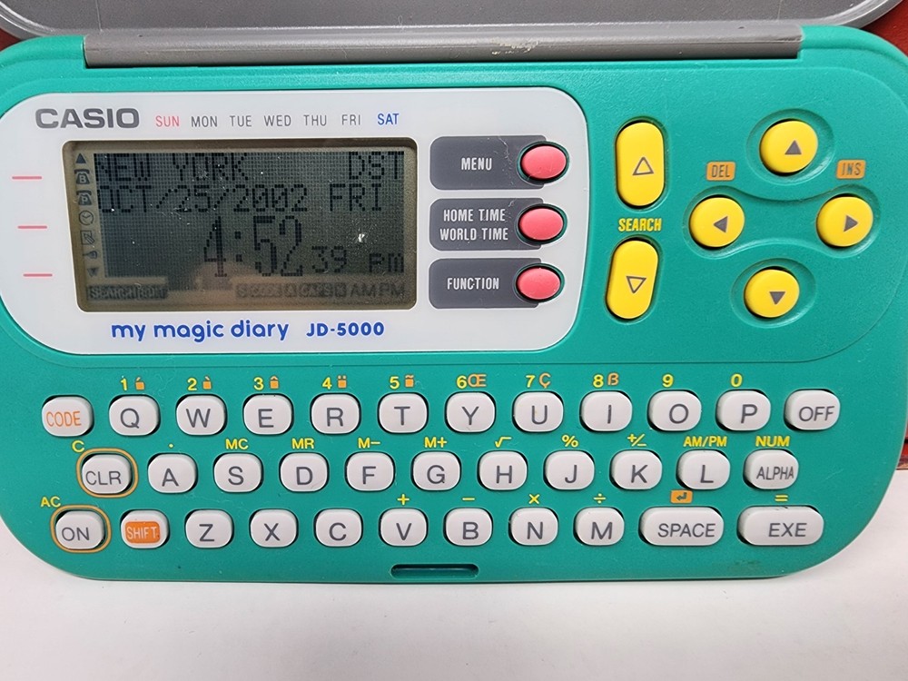 Vintage Casio My Magic Diary JD-5000 Tested/Works