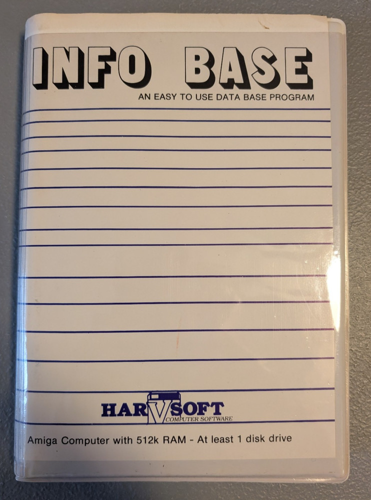 Amiga - Info Base database program
