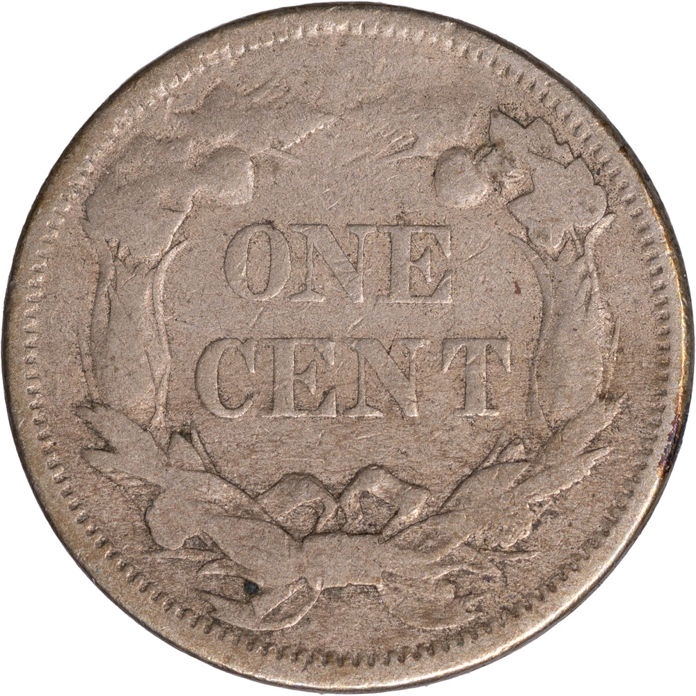 1858 1C Flying Eagle Cent - Large Letters ~ VG