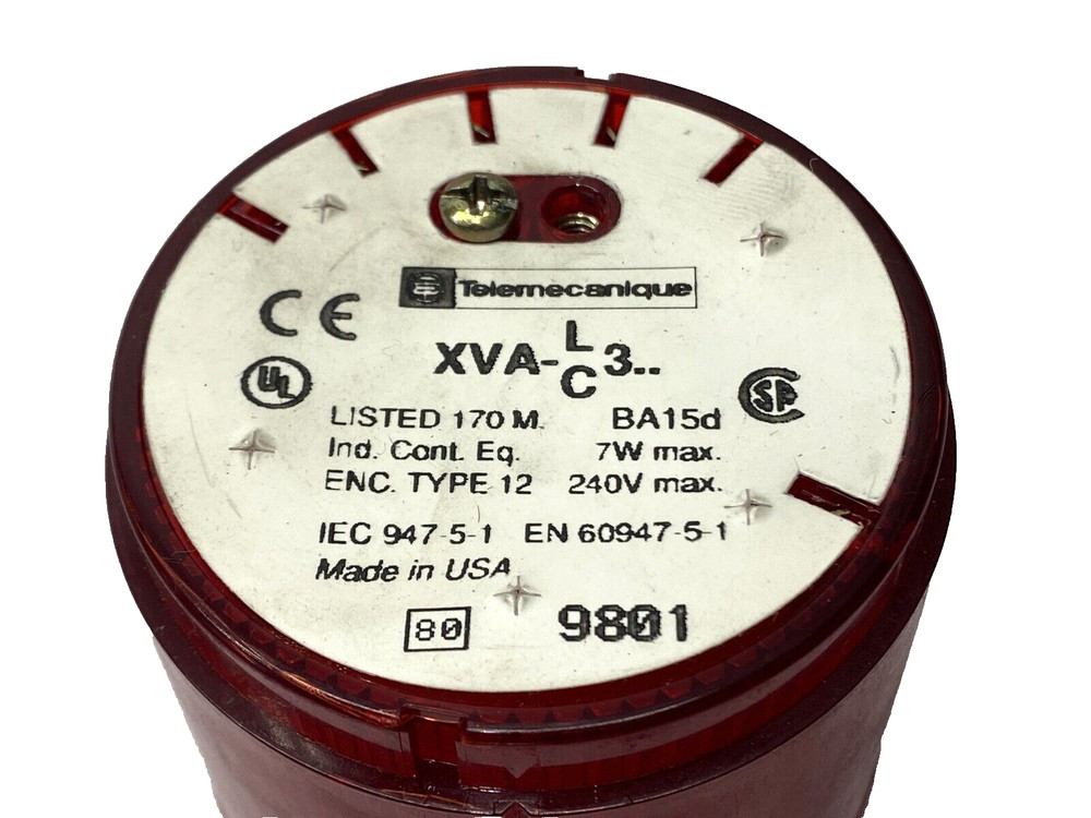 Telemecanique XVA-LC3 Red Stack Light 240V