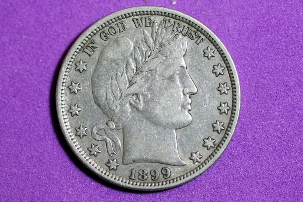 ESTATE FIND 1899 Barber Half Dollar #M9560