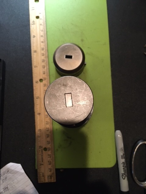 1 1/2 Strippit .182x.394 rectangular punch assembly