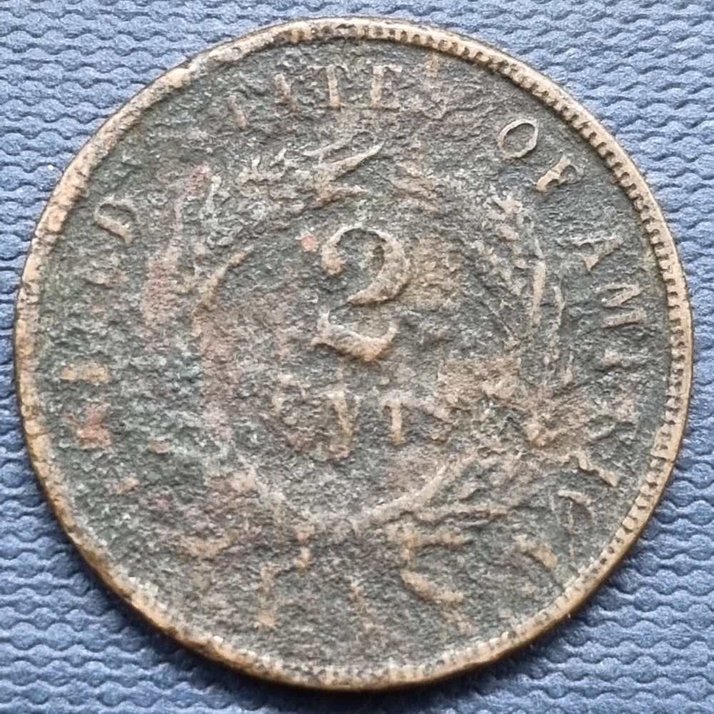 1864 Two Cent Piece 2c Better Grade XF Details #70066